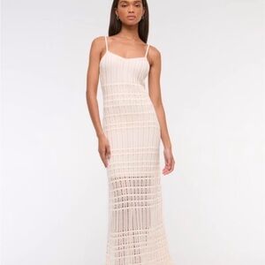 Abercrombie & Fitch Cream Maxi Dress
